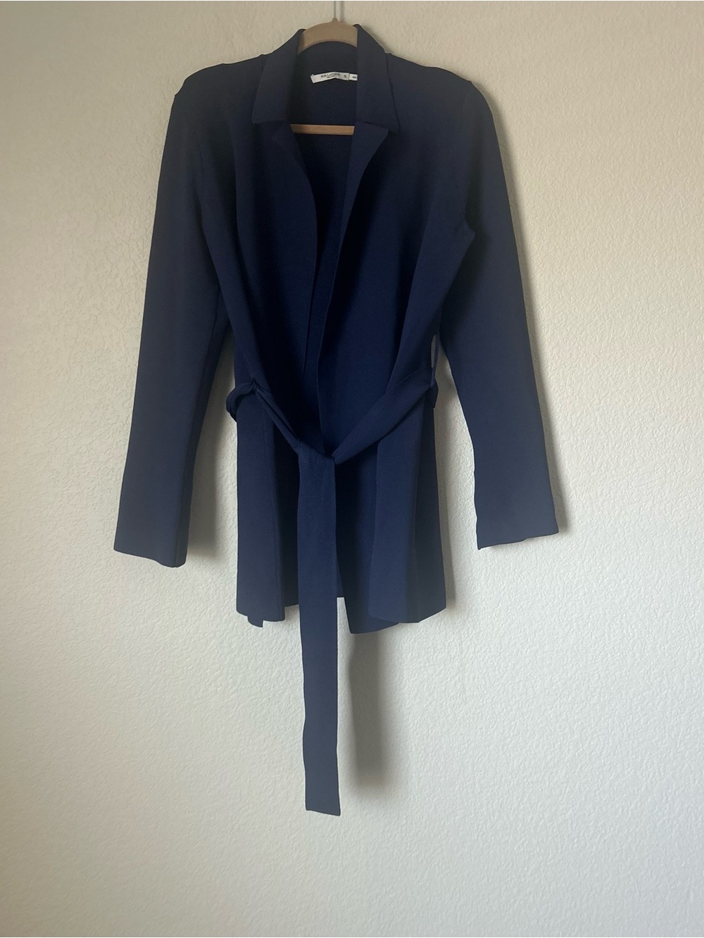 M.M. Lafleur Merritt Wrap Jardigan in Dark Navy - Picture 3 of 6